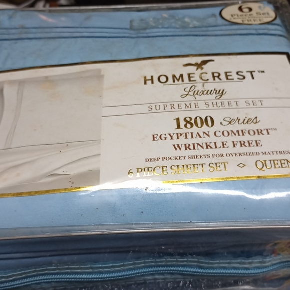 Homecrest Luxury queen Size 6 Piece Sheet - Picture 6 of 7